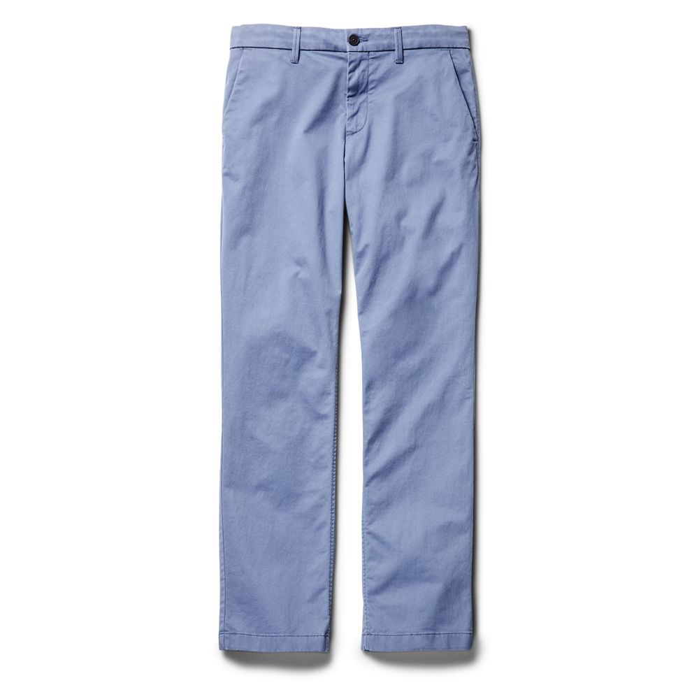 Timberland Mens Pants Squam Lake Straight Fit Stretch Chino - Blue - India MV8916735